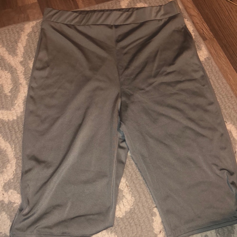 Fashion nova silk biker shorts